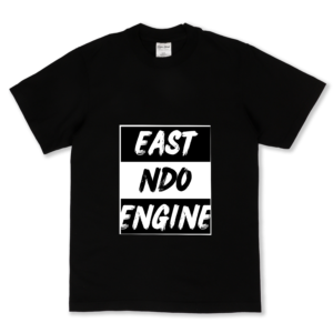 East Ndo Engine Black Tee